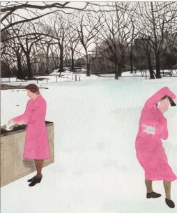 Peter Blake, Evans the Death dreams of his mother 'making welshcakes in the snow'. © Peter Blake