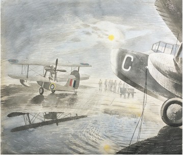 Eric Ravilious, Morning on the Tarmac (1941)