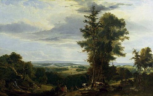 George Vincent, A Distant View of Pevensey Bay, the Landing Place of King William the Conqueror (1824)