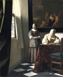 Johannes Vermeer (1632–75), Woman Writing a Letter, with her Maid, c.1670 Photo © National Gallery of Ireland