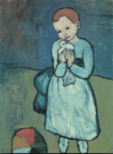 Pablo Picasso, Child with a Dove, 1901 Oil on canvas, 73 x 54 cm Private collection