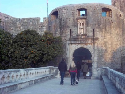 Pila Gate with drawbridge, Dubrovnik