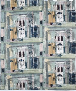 ‘Chiesa De La Salute’, one of the Sanderson centenary textiles designed by John Piper in 1959, and issued in 1960.