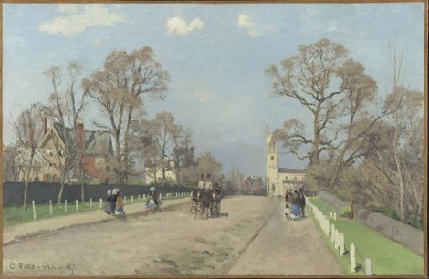 Camille Pissarro, The Avenue, Sydenham 1871. National Gallery, London