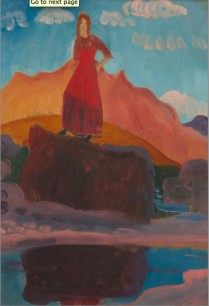 James Dickson Innes, Mountain Pool, 1911. JDI 245. Oil on canvas, 35.6 x 25.4 cm. Image © Steve Gorton.