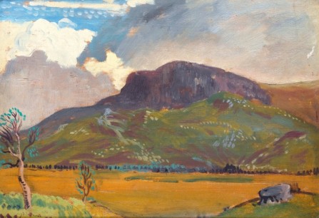 James Dickson Innes, Arenig, c. 1911. JDI 183. Oil on panel, 22.2 x 32.4 cm. Image © Sotheby’s