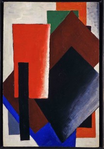 Lyubov Popova, Painterly Architectonic (1916) Oil on board, 59.4×39.4cm. Scottish National Gallery of Modern Art, Edinburgh