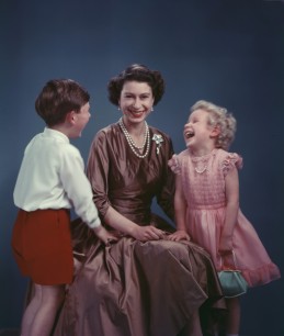 The Queen, Prince Charles and Princess Anne, November 1954