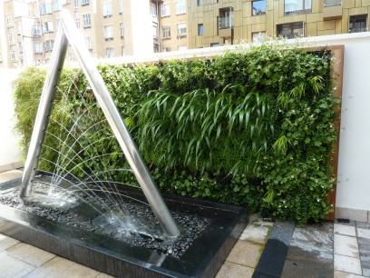 Living Wall, Royal Institute of British Architects (RIBA) HQ, Portland Place, London, created by BioTecture Ltd.