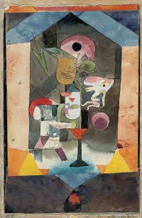 Paul Klee, Remembrance Sheet of a Conception (1918). Watercolour, gouache & ink on wove paper, 257x169mm. Norton Simon Museum