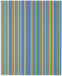 Bridget Riley, Lilac Painting 5, 2008/1983, Oil on linen, 171.5 x 140.3 cm. Private collection © Bridget Riley 2014. All rights reserved. Courtesy David Zwirner, London