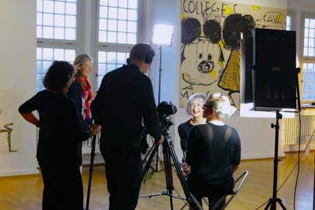 Mirrors to Windows, filming Rose Wylie, artist.  © SDS Productions