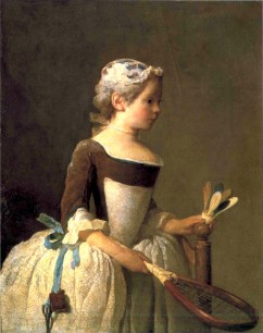 Jean-Siméon Chardin, Girl with a Shuttlecock, Rothschild Collection