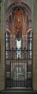 Sir Robert Lorimer, Scotland's National War Memorial: the Shrine seen through a metal screen