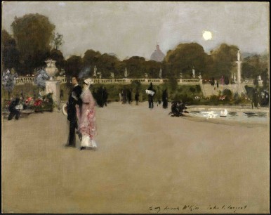 John Singer Sargent (1856–1925), Luxembourg Gardens at Twilight, 1879, Oil on canvas. Minneapolis Institute of Arts, Gift of Mrs. C. C. Bovey and Mrs. C. D. Velie 16.20, Photo: Minneapolis Institute of Arts