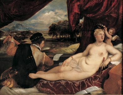 Titian, Venus and Cupid with a Lute-Player. Purchased by the 7th Viscount Fitzwilliam of Merrion in the 1790s from the Orléans collection