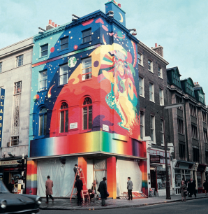 Anonymous. The Beatles Apple Boutique on the corner of Paddington Street and Baker Street, 1967. © Rex Features