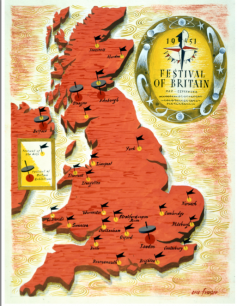 Sketch for Festival nationwide map by Eric Fraser.