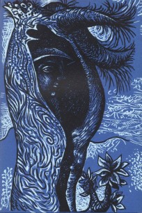 John Craxton, Figure in Tree, 1944, Lithograph from 'The Poet's Eye', 20.5 x 13.5 cm Private Collection