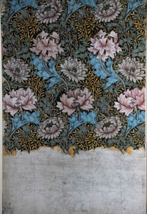 William Morris, design for Chrysanthemum wallpaper, 1877    Morris insisted on a degree of abstraction in his designs.This is one of the few Morris & Co papers influenced by Japanese design, then admired in fashionable circles.© William Morris Gallery