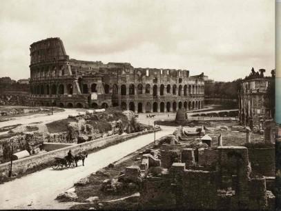 Roma, il Colosseo e l'Arco di Costantino, 1890