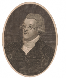 Portrait of David Levi, stipple engraving by Bromley after the painting by Drummond, published in European Magazine, June 1799