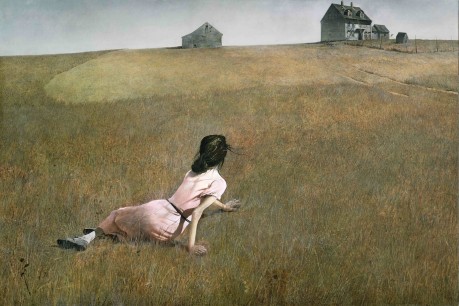 Andrew Wyeth (American, 1917–2009), Christina’s World (1948). Tempera on panel. 81.9x121.3cm. The Museum of Modern Art, New York. Purchase. ©Andrew Wyeth