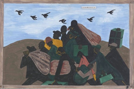 Jacob Lawrence. The Migration Series. 1940-41. Panel 3