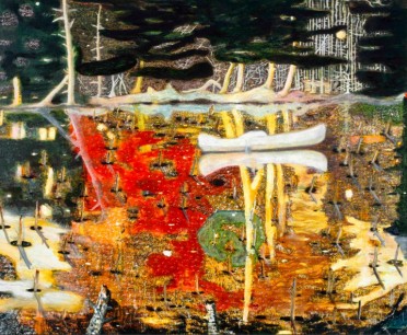 Peter Doig, Swamped, 1990  Oil on canvas, 197x241 cm The Monsoon Art Collection © Peter Doig. All Rights Reserved/2014, ProLitteris, Zurich