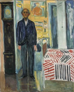 Self-Portrait: Between the Clock and the Bed 1940-1943 Munch Museum © Munch Museum/Munch-EllingsendGroup/DACS 2012
