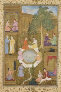 Mir 'Ali Sir Nava'l, Seven Couples in a Garden, c. 1510.  Royal Collection Trust / © HM Queen Elizabeth II 2014