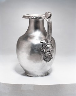 Silver jug from the tomb of Philip II (336 BC), H 24.4 x diameter 9.2 cm