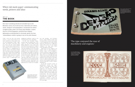 A spread from 100 Ideas that Changed Graphic Design