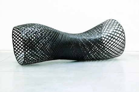 Mathias Bengtsson, Spun chaise, 2003. Sweden. Carbon-fibre 80 x 55 x 53 cm