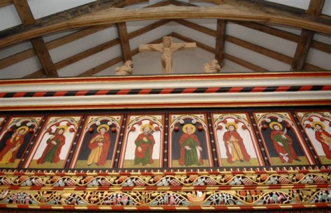 St Teilo's church, interior