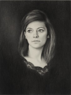 Crispin Robjent, Steffi, charcoal on paper. Photo: Hallmark Photography