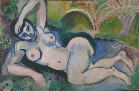 11.	Henri Matisse, Blue Nude: Memory of Biskra, 1907; oil on canvas; 36 1/4 x 55 1/4 in. (92.1 x 140.3 cm.)