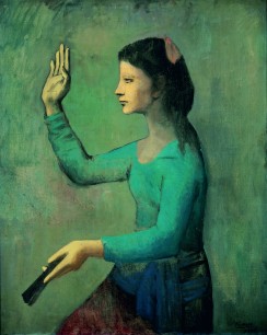 15.	Pablo Picasso, Lady with a Fan, 1905; oil on canvas