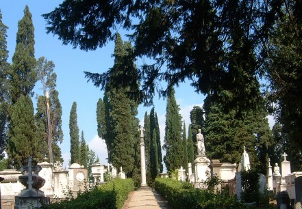 The English Cemetery, Florence, where Elizabeth Barrett is buried