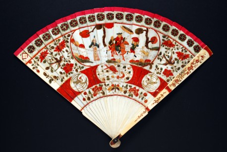 White Devils’. Ivory brisé fan. Chinese (for export), c.1700. The Fan Museum, HA Collection