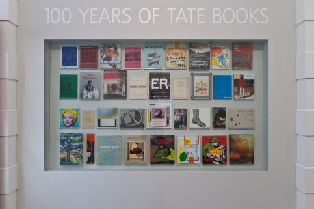 A display at Tate Britain marking 100 years of Tate Publishing