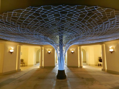 The 'Hub', Kensington Palace, with Luminated Lace installation