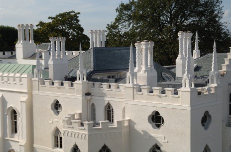 The roofscape of Strawberry Hill