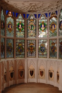 The Round Room window at Strawberry Hill, fully restored.