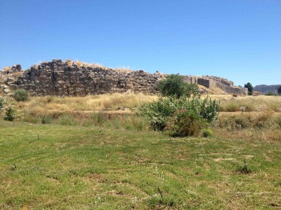 A section of the massive walls of the ruined ancient city of Tiryns. Photo: Stephen Kingsley