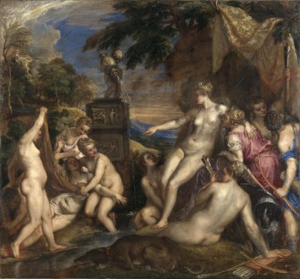 Titian, Diana and Callisto 1556-1559 Oil on canvas Edinburgh, National Gallery of Scotland (Bridgewater Loan, 1945)