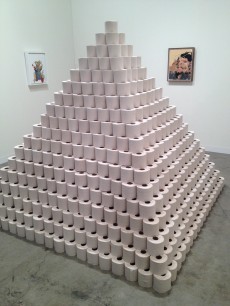 Martin Creed (winner of the 2001 Turner Prize),  Toilet Paper Pyramid. Photo: John Varoli, reproduced with permission