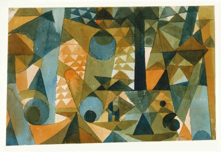 Paul Klee (1879–1940), Translucencies 'Orange-Blue' (1915).  The Detroit Institute of Arts