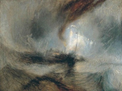 JMW Turner,  Snowstorm, Steamboat off a harbour mouth, © Tate