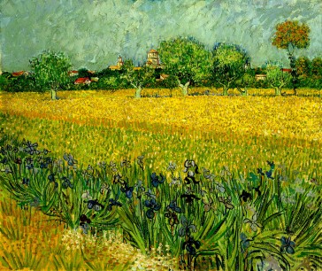 Vincent van Gogh, Field with flowers near Arles, 1888, Oil on canvas, 54 x 65 cm.  Van Gogh Museum Amsterdam (Vincent van Gogh Foundation)